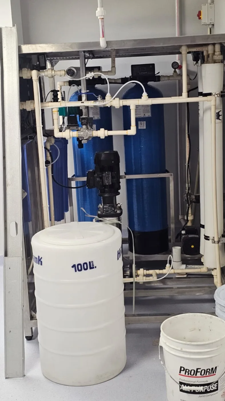 Lab water-treatment setup
